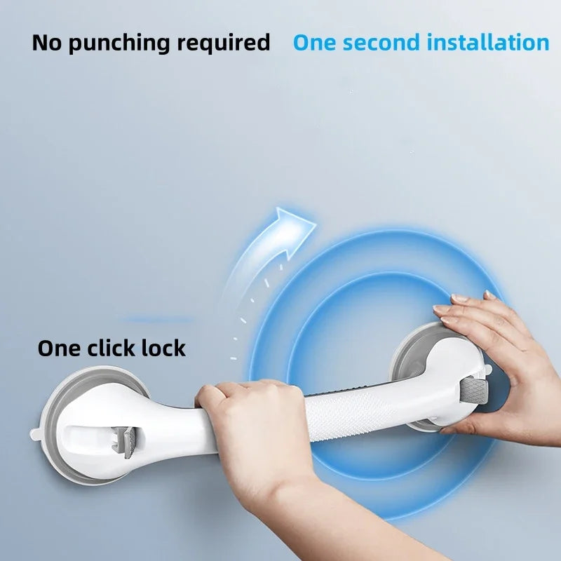 Safety Grab Bar: Anti-Slip Suction Cup Handle