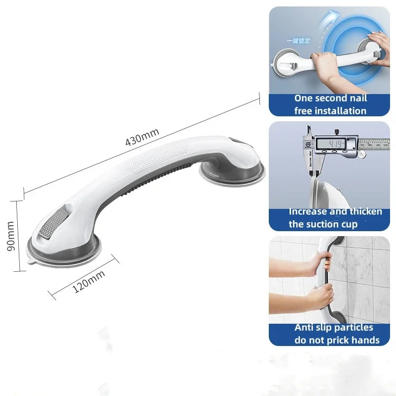 Safety Grab Bar: Anti-Slip Suction Cup Handle